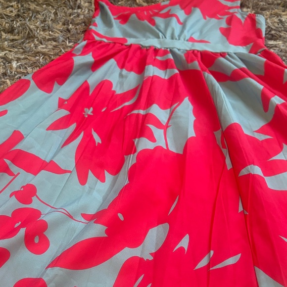 Vibrant Floral One-Shoulder Maxi Dress - Pink and Blue - Picture 3 of 5